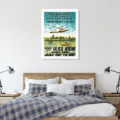 レイク素晴らしス飛んでいるボート – XL キャンバスプリント (インサイチュ (寝室))