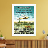 レイク素晴らしス飛んでいるボート – XL キャンバスプリント (インサイチュ (リビング))