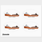 レイク素晴らしス・フリーター・ハーバート・C・ジャクソン 楕円形シール (シート)