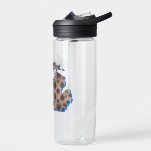 レイク素晴らし州 |ミシガンの岩 | Petoskey ウォーターボトル (左面)