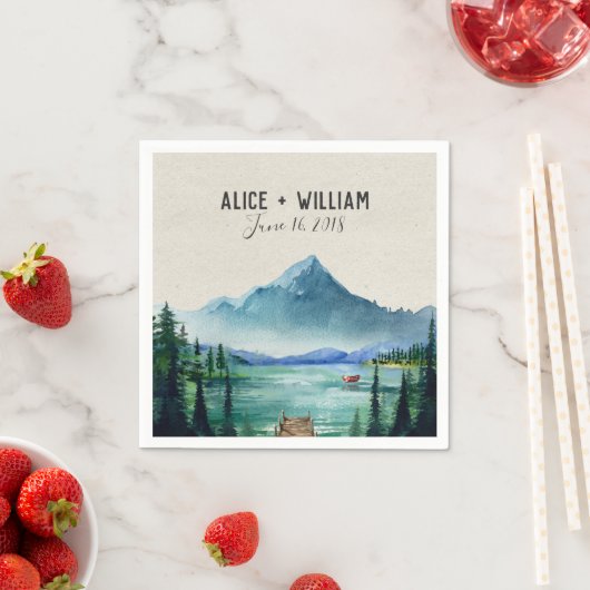 レイク素朴サイド結婚ナプキン スタンダードカクテルナプキン (インサイチュ)