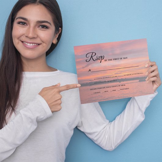 レイク素朴サンセットレイク結婚サイドズ 出欠カード