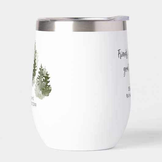 レイク素朴ハウスウォーターカラーパインツリーズカスタム (左面)