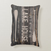 レイク素朴ハウスパドルで人生が良い アクセントクッション (裏面(縦))