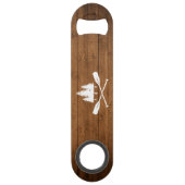 レイク素朴ハウスボートオアーズツリーズウッドプリント スピード栓抜き (裏面)