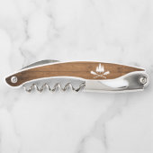 レイク素朴ハウスボートオアーズツリーズウッドプリント ソムリエナイフ (裏面)