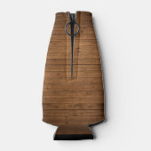 レイク素朴ハウスボートオアーズツリーズウッドプリント ボトルクーラー (裏面)