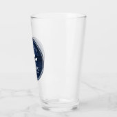 レイク素朴ハウスボートオアーズツリーズブルーウッドプリント タンブラーグラス (左)