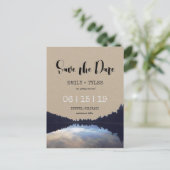 レイク素朴リフレクションレイクサイド日付を保存 案内ポストカード (スタンド正面)