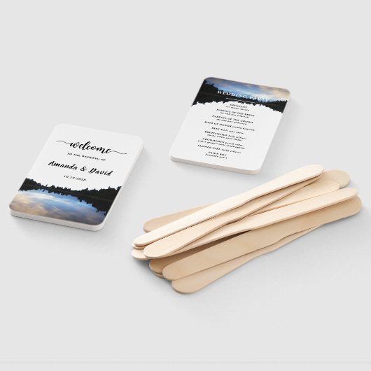 ©レイク素朴リフレクションレイク結婚サイドのハンドファン ハンドファン (組立なし)