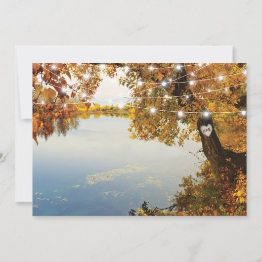 レイク素朴秋ツリ結婚ーズ 招待状 (裏面)