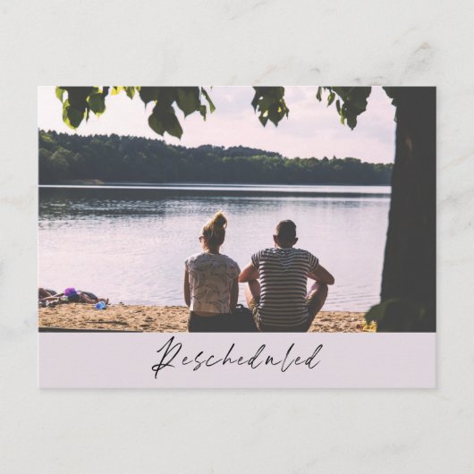 レイク結婚ビューの期日の変更 ポストカード (正面)