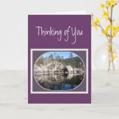 レイク考え・リフレクション、お前の時々。 カード (黄色い花)