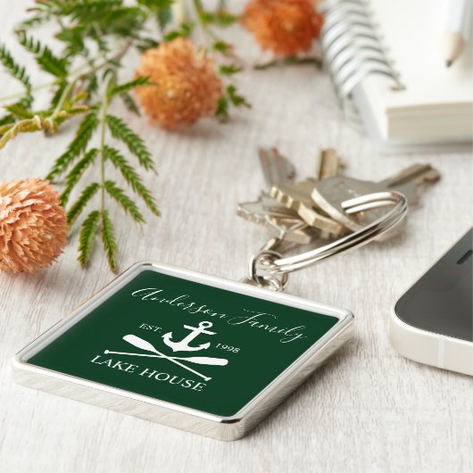 レイク航海のハウスいかりオールズファミリーグリーン キーホルダー (側面)