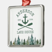 レイク航海のハウスファミリーネームいかりオアーズパインズ メタルオーナメント (左)