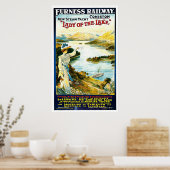 レイク蒸気船ヴィンテージ旅行広告の女性 ポスター (キッチン)