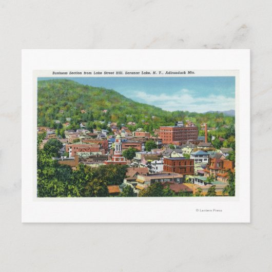 レイク通りヒルビューオブビジネスセクション ポストカード (正面)