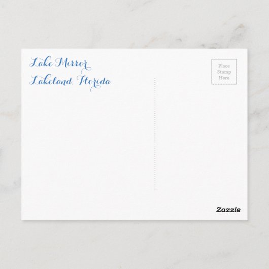 レイク鏡 – レイケランド，フロリダのポストカード ポストカード (裏面)