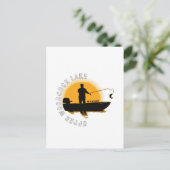 レイク魚釣りミシガン ポストカード (スタンド正面)