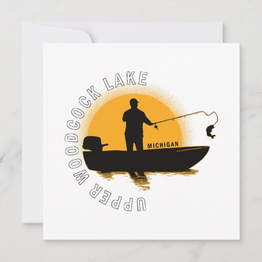 レイク魚釣りミシガン 招待状 (正面)