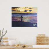 レイク魚釣り ポスター (キッチン)