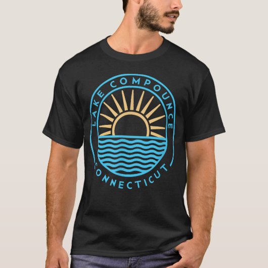 レイク・コンパウンズ コネチカット アウトドア Tシャツ (正面)
