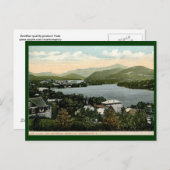 レイク・プラシッド、アディロンダックス、NY 1917ヴィンテージ ポストカード (正面/裏面)