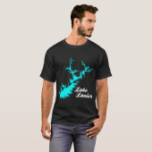 レイク ラニア ジョージア スクリプト マップ Tシャツ (正面フル)