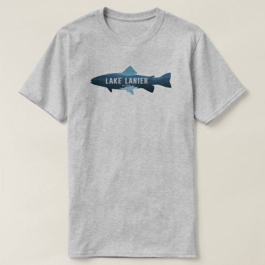 レイク・ラニア ジョージア 鮮魚 Tシャツ (デザイン正面)