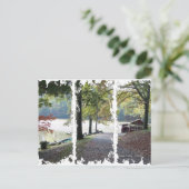 レイク・ラニエ3箱はがきbyアンジェラ・クレイ ポストカード (スタンド正面)