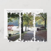 レイク・ラニエ3箱はがきbyアンジェラ・クレイ ポストカード (正面/裏面)