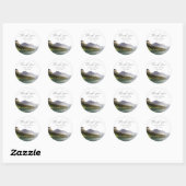 レイクPlacid結婚式の引き出物写真ありがとう ラウンドシール (シート)