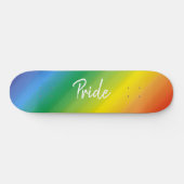 レイグラデーションンボーLGBTQプライドカラフル スケートボード (横)