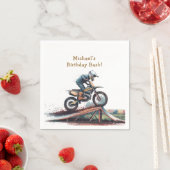 レイサーを改造：バイク誕生日Bash スタンダードカクテルナプキン (インサイチュ)