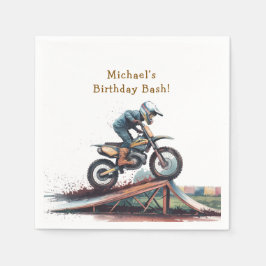 レイサーを改造：バイク誕生日Bash スタンダードカクテルナプキン