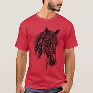 レイシスタリオンホースホースドレッセージエクエストランフライ Tシャツ