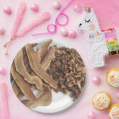 レイシマッシュルーム紙プレート ペーパープレート (パーティー)