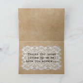 レイシーエレガント・ルック母のデイカードとメッセージ シーズンカード (内部)