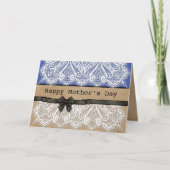 レイシーエレガント・ルック母のデイカードとメッセージ シーズンカード (正面)