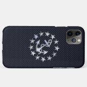 レイシーカーボンファイバー航海のクロムヨットフラグプリント Case-Mate iPhoneケース (裏面(横))