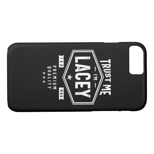 レイシーパーソナライズされたネーム誕生日 Case-Mate iPhoneケース (裏面(横))