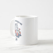 レイジが猫の花かわいい子ネコミーム コーヒーマグカップ (正面左)