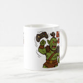 レイジやめマグD&Dバーバリアンギフトおもしろい コーヒーマグカップ (正面右)