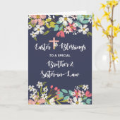 レイジングの兄弟姉妹イースター恵み カード (黄色い花)