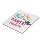 レイジングオンカントリーサンシャイン引用文ウエスタンカウボーイ タイル (側面)