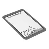 レイジーキットンアートパーソナライズされたノベルティ猫 マグネット (右側)