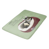 レイジーキャットベッドグリーンフィヌニー バスマット (アングル)