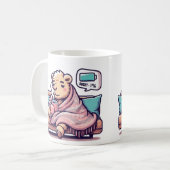 レイジーキャメルマグ | 疲れた魂のための居心地の良いコーヒービア コーヒーマグカップ (正面左)