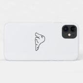 レイジーキュートポーラベア動物愛好家 Case-Mate iPhoneケース (裏面(横))