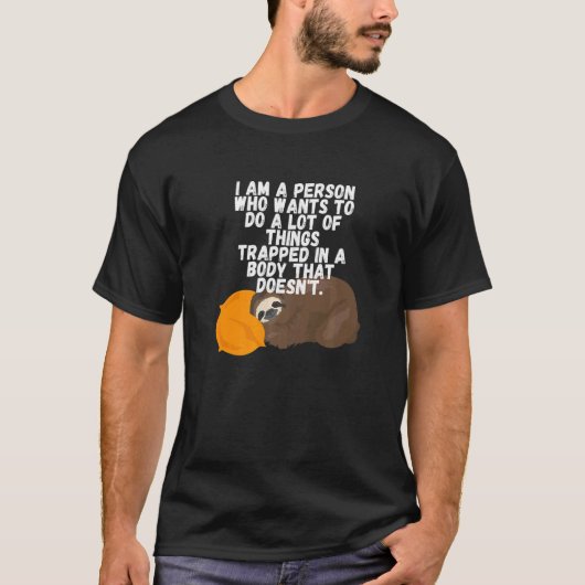 レイジースリーピングスロススススリープベッドタイム Tシャツ (正面)